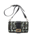 Shoulder Bag Camouflage Crossbody Baguette Belt Bag Green Camouflage Zucca Canvas