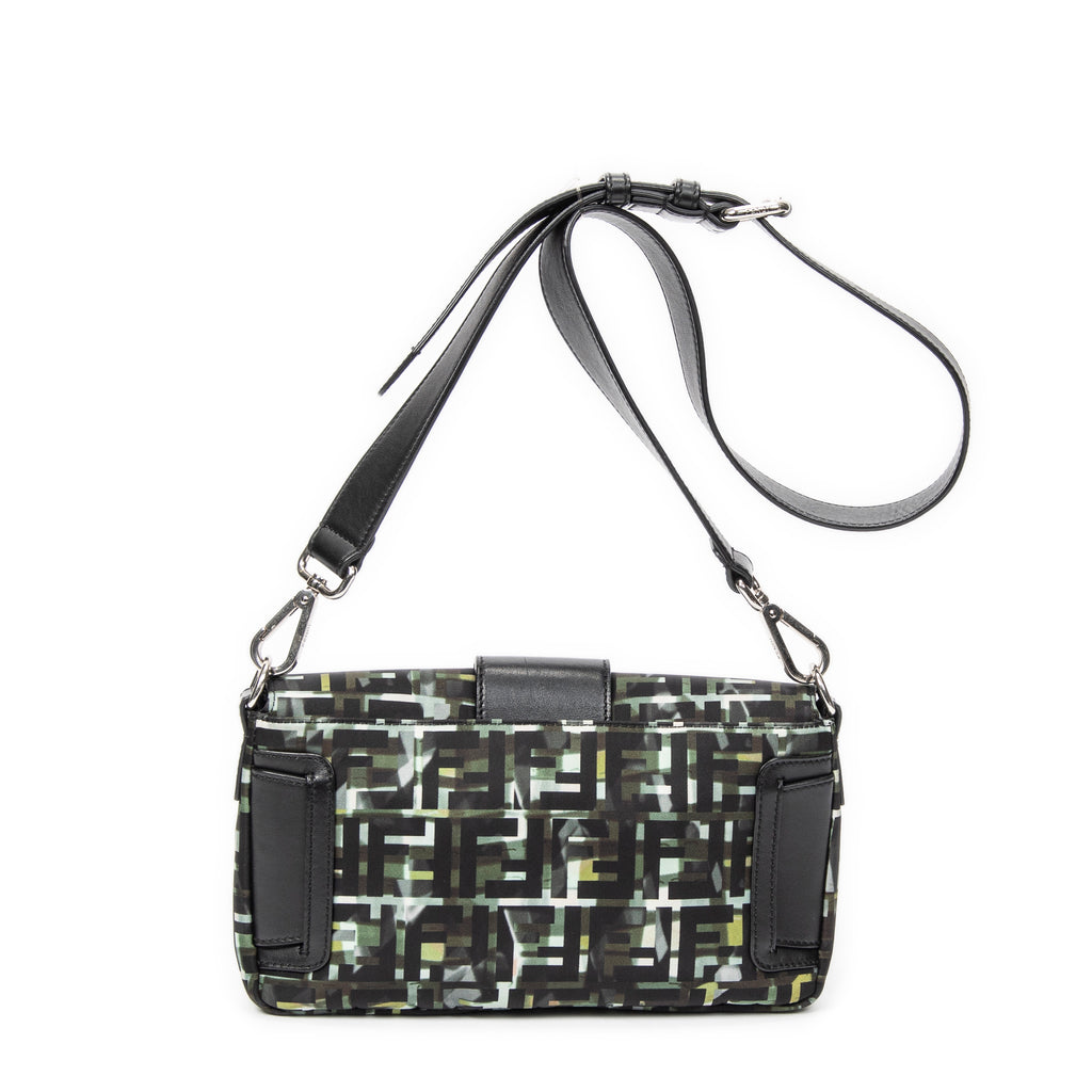 Shoulder Bag Camouflage Crossbody Baguette Belt Bag Green Camouflage Zucca Canvas