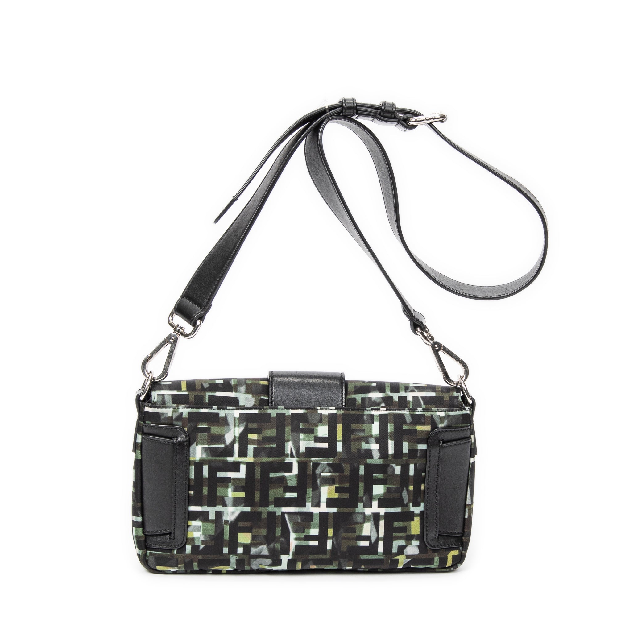 Shoulder Bag Camouflage Crossbody Baguette Belt Bag Green Camouflage Zucca Canvas