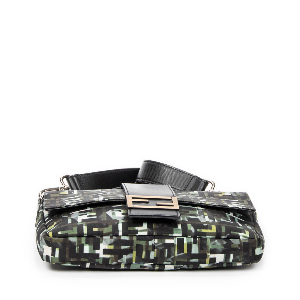 Shoulder Bag Camouflage Crossbody Baguette Belt Bag Green Camouflage Zucca Canvas