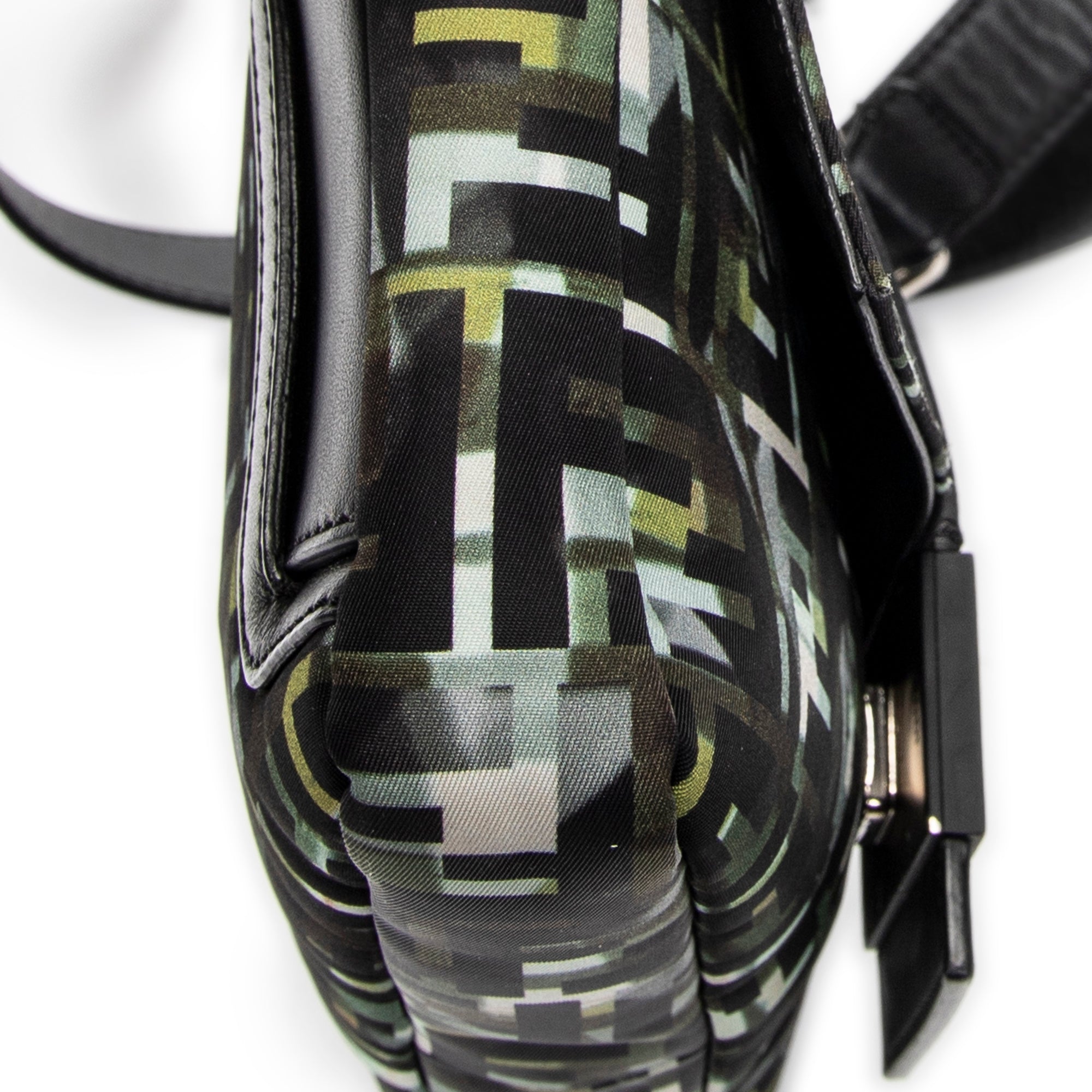 Shoulder Bag Camouflage Crossbody Baguette Belt Bag Green Camouflage Zucca Canvas