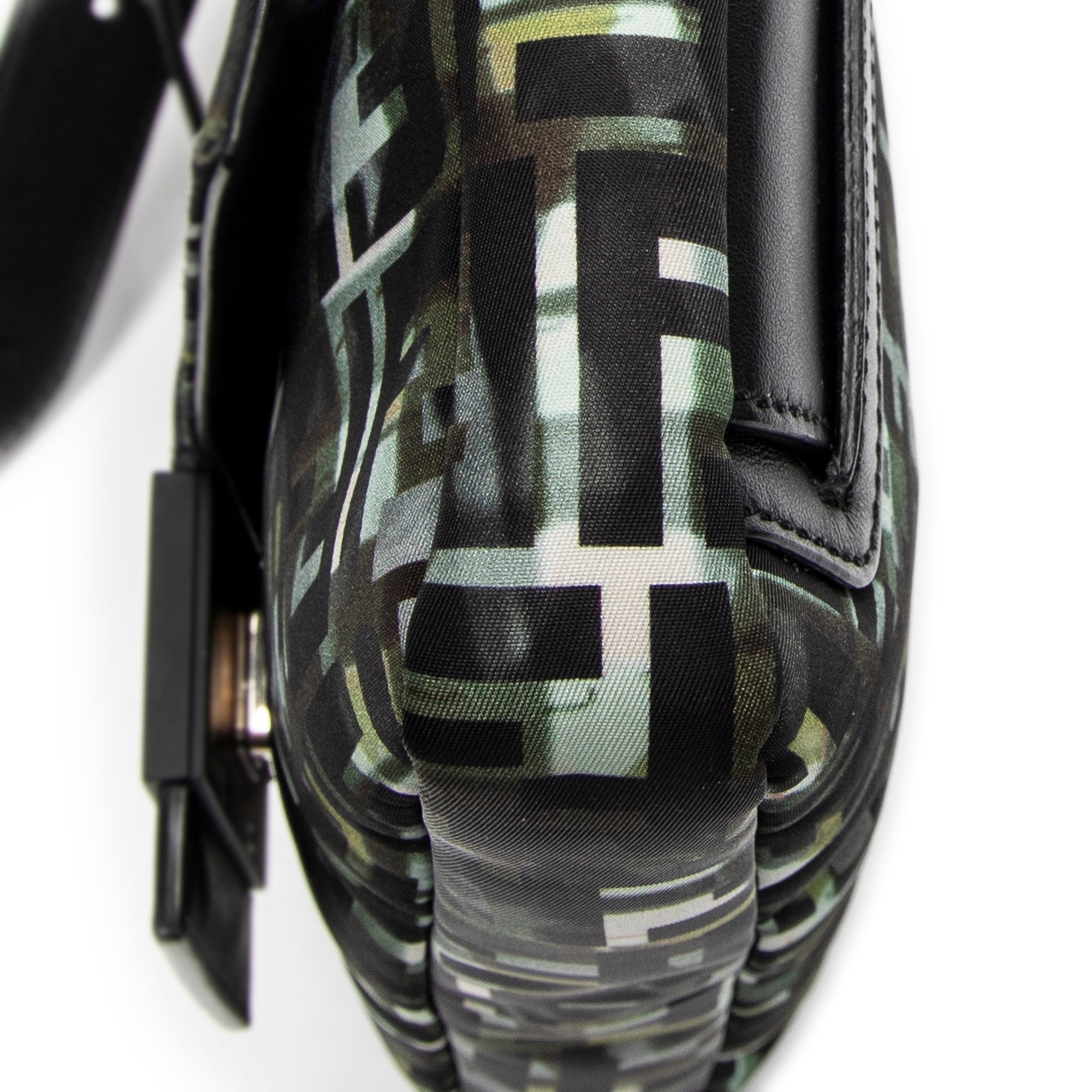 Shoulder Bag Camouflage Crossbody Baguette Belt Bag Green Camouflage Zucca Canvas
