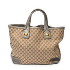 Bolso de Hombro Mediano Sunset Tote Lona Monogram Beige
