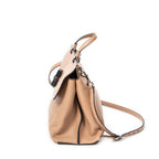 Shoulder Bag Medium Bamboo Daily Top Handle Beige Grained Calfskin Leather