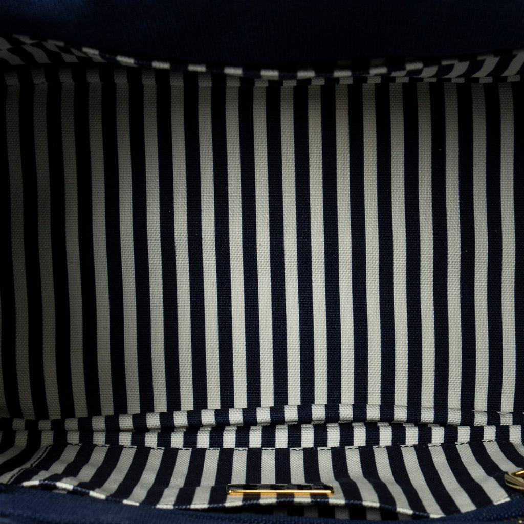 Bolso de Hombro Pequeño Canapa Tote Lona Canapa Azul