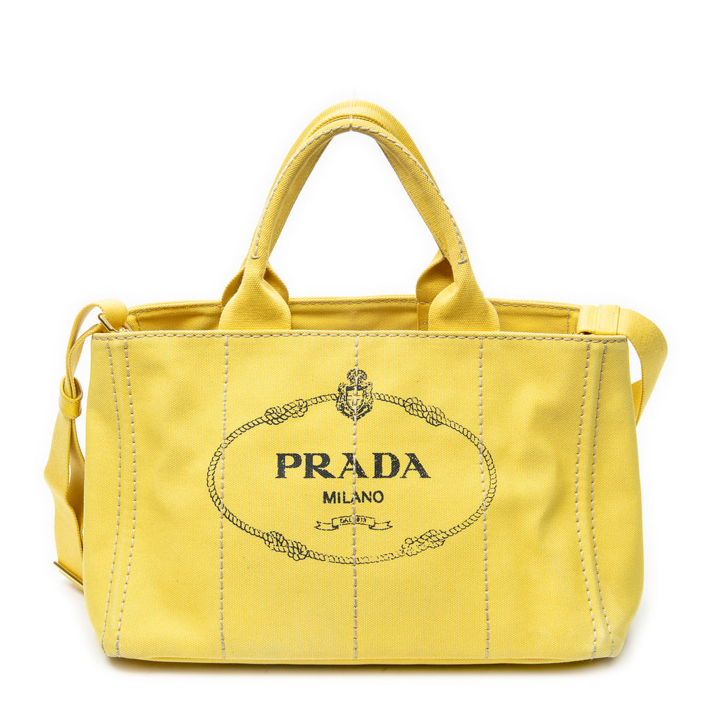 Shoulder Bag Large Canapa Tote Yellow Canapa Canvas