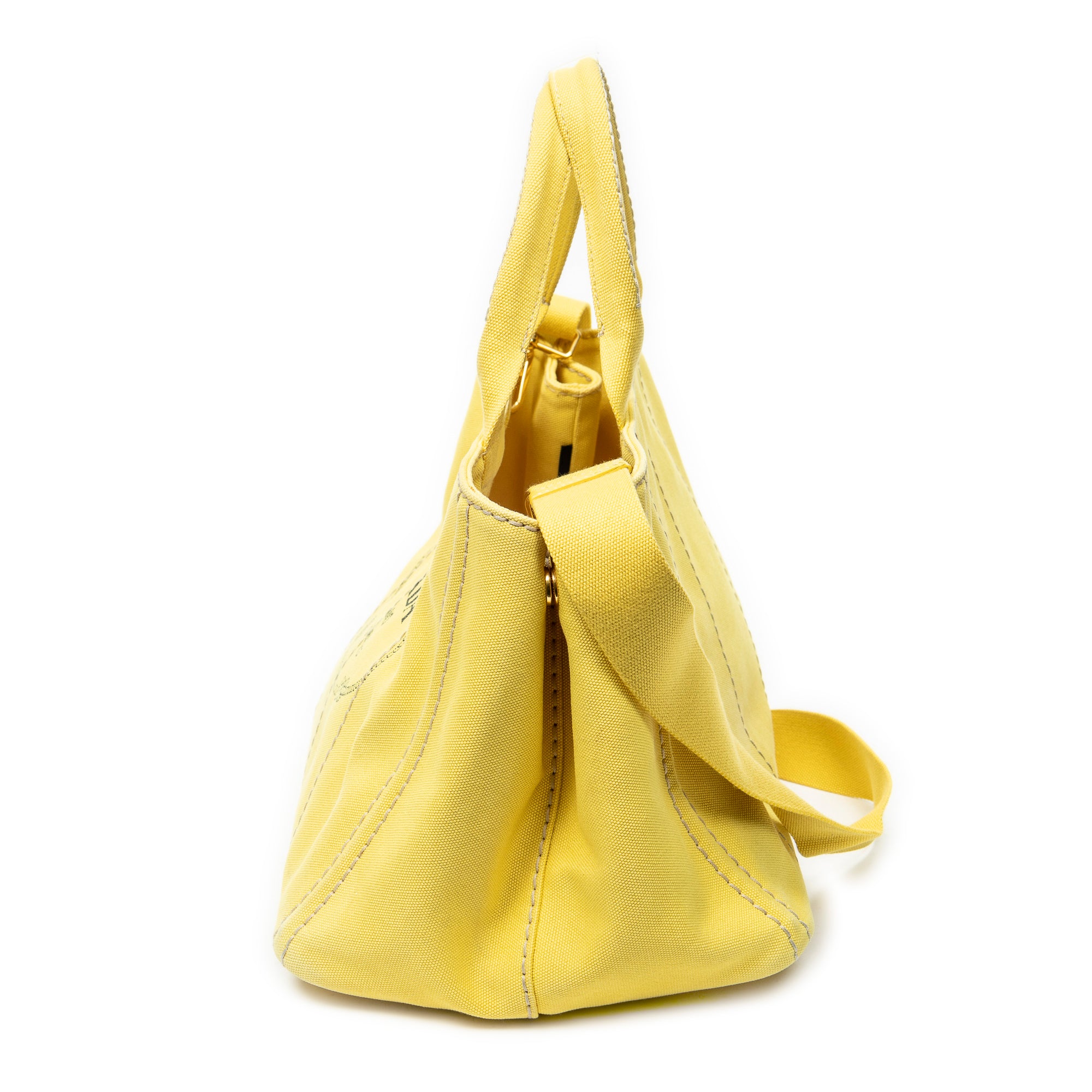 Shoulder Bag Large Canapa Tote Yellow Canapa Canvas
