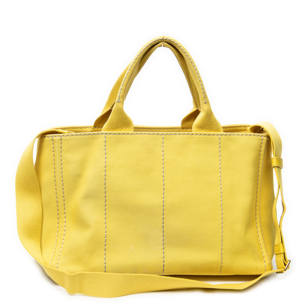 Shoulder Bag Large Canapa Tote Yellow Canapa Canvas