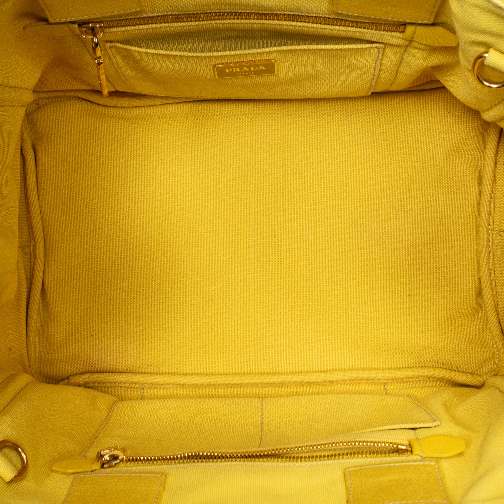 Shoulder Bag Large Canapa Tote Yellow Canapa Canvas