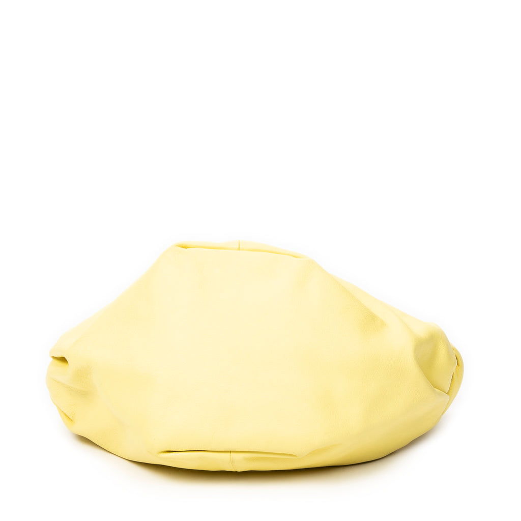Shoulder Bag Mini Double Knot Bag Yellow Calfskin Leather