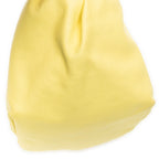 Shoulder Bag Mini Double Knot Bag Yellow Calfskin Leather