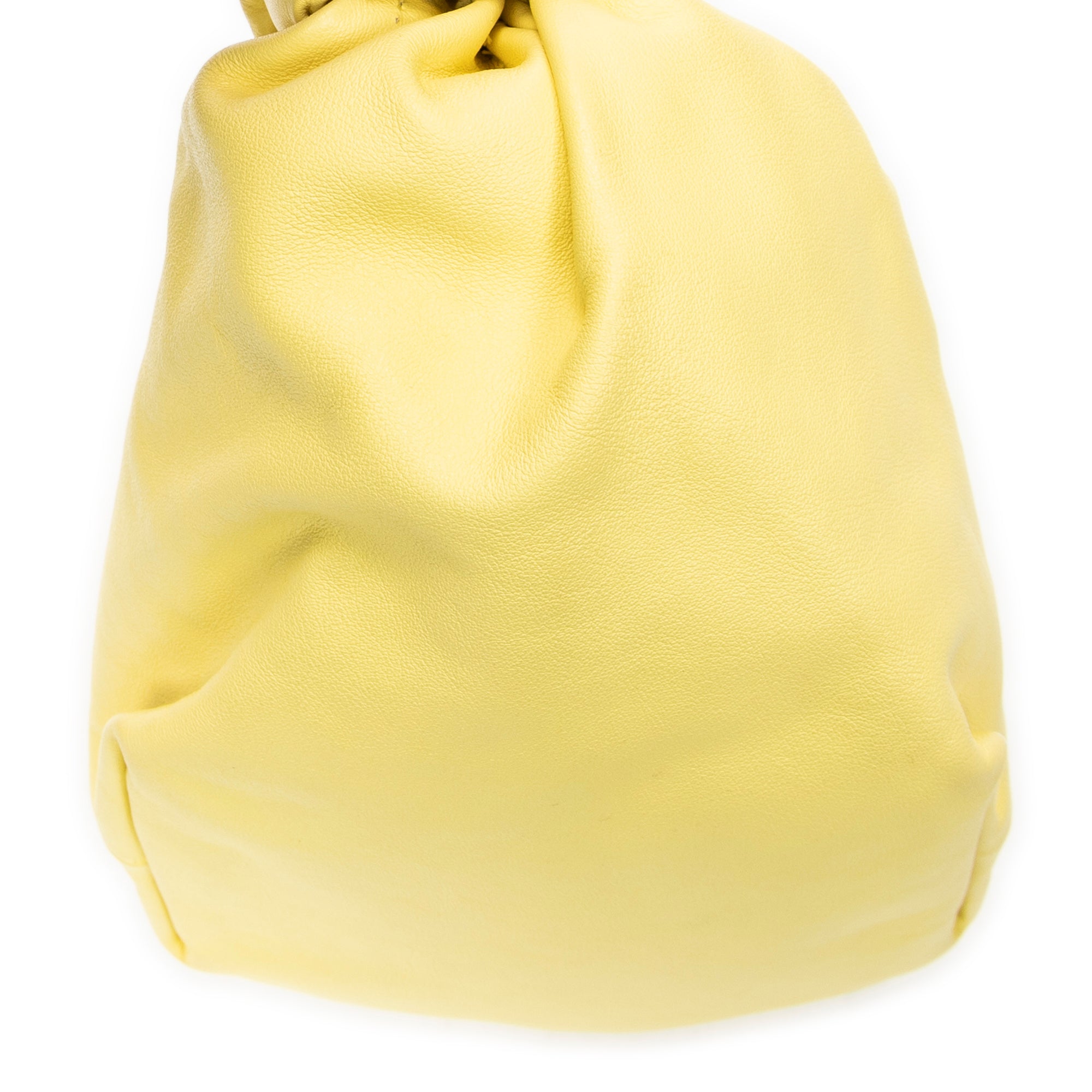 Shoulder Bag Mini Double Knot Bag Yellow Calfskin Leather
