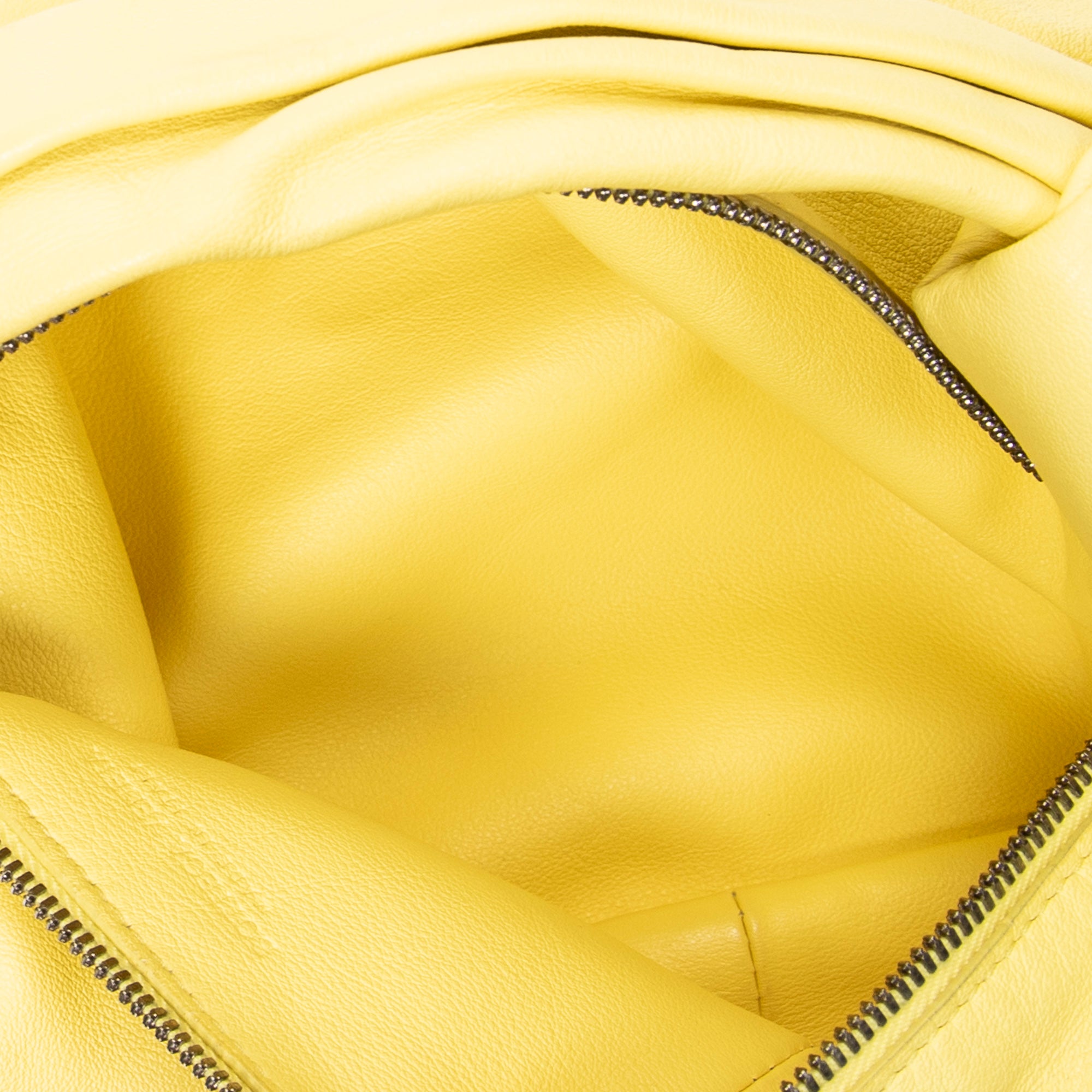 Shoulder Bag Mini Double Knot Bag Yellow Calfskin Leather