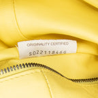 Shoulder Bag Mini Double Knot Bag Yellow Calfskin Leather