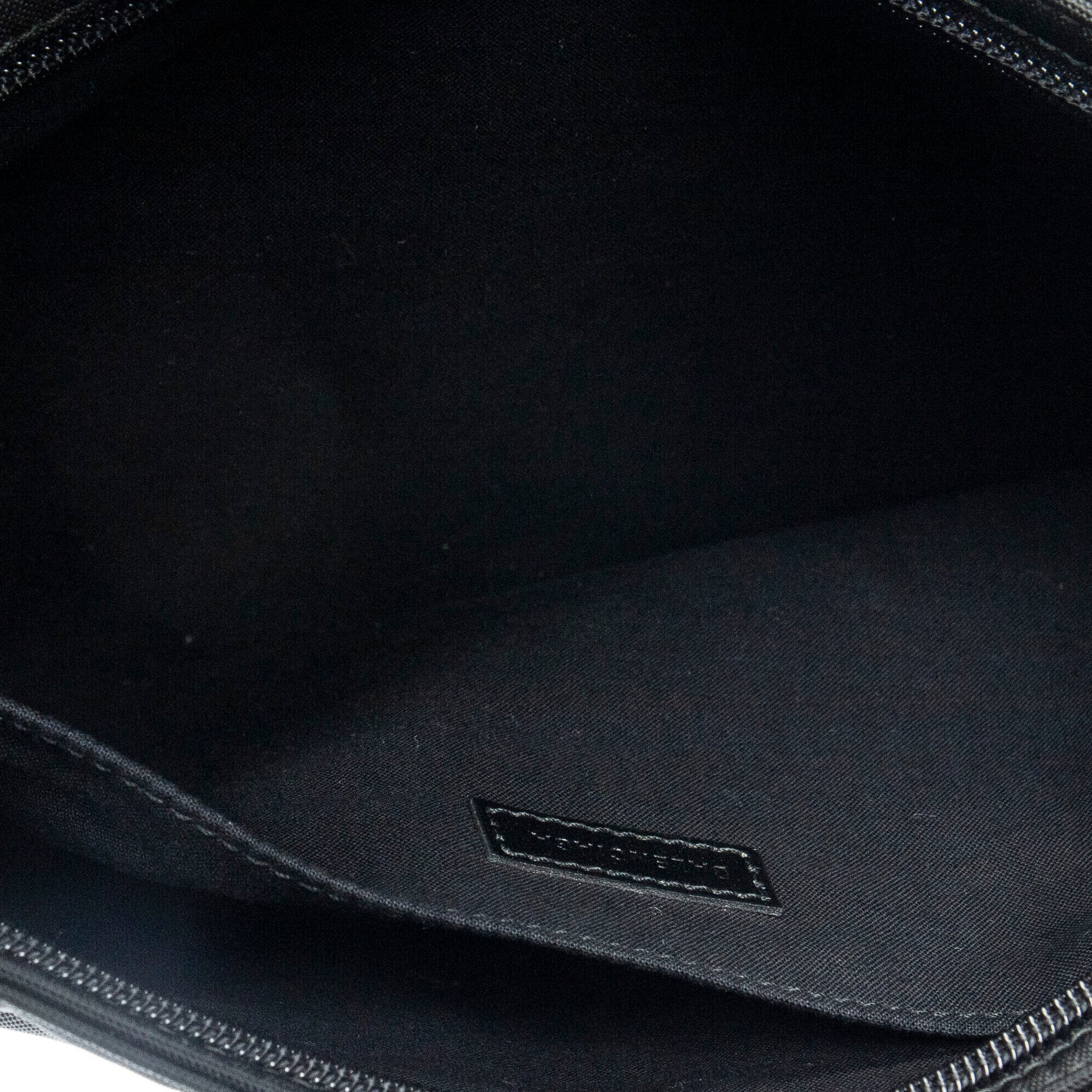 Clutch Flat Zip Clutch Black Nylon Canvas