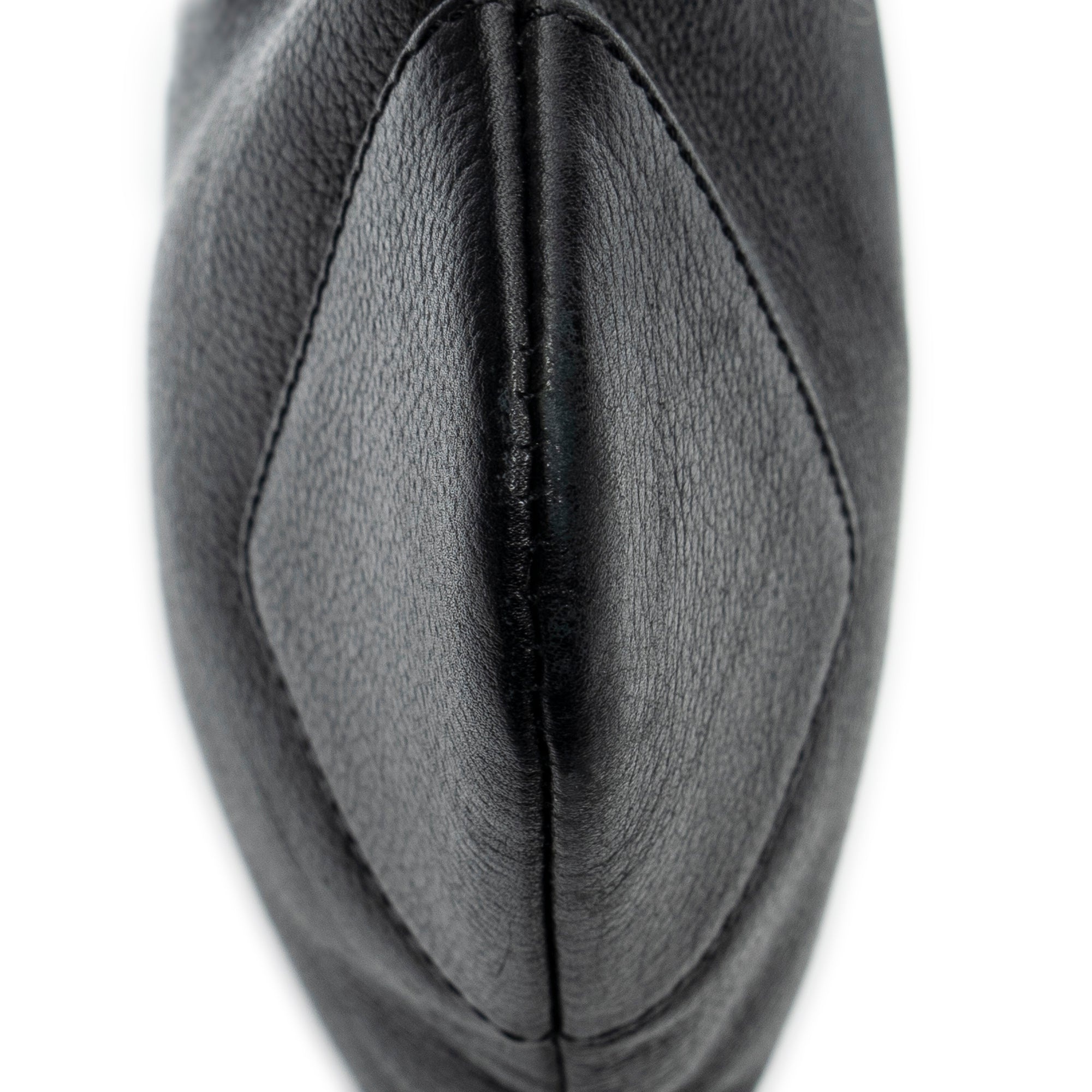 Shoulder Bag Anagram Flat Crossbody Black Calfskin Leather