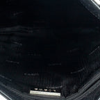 Shoulder Bag Anagram Flat Crossbody Black Calfskin Leather