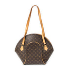 Sac à bandoulière Ellipse Shopping toile Monogram marron