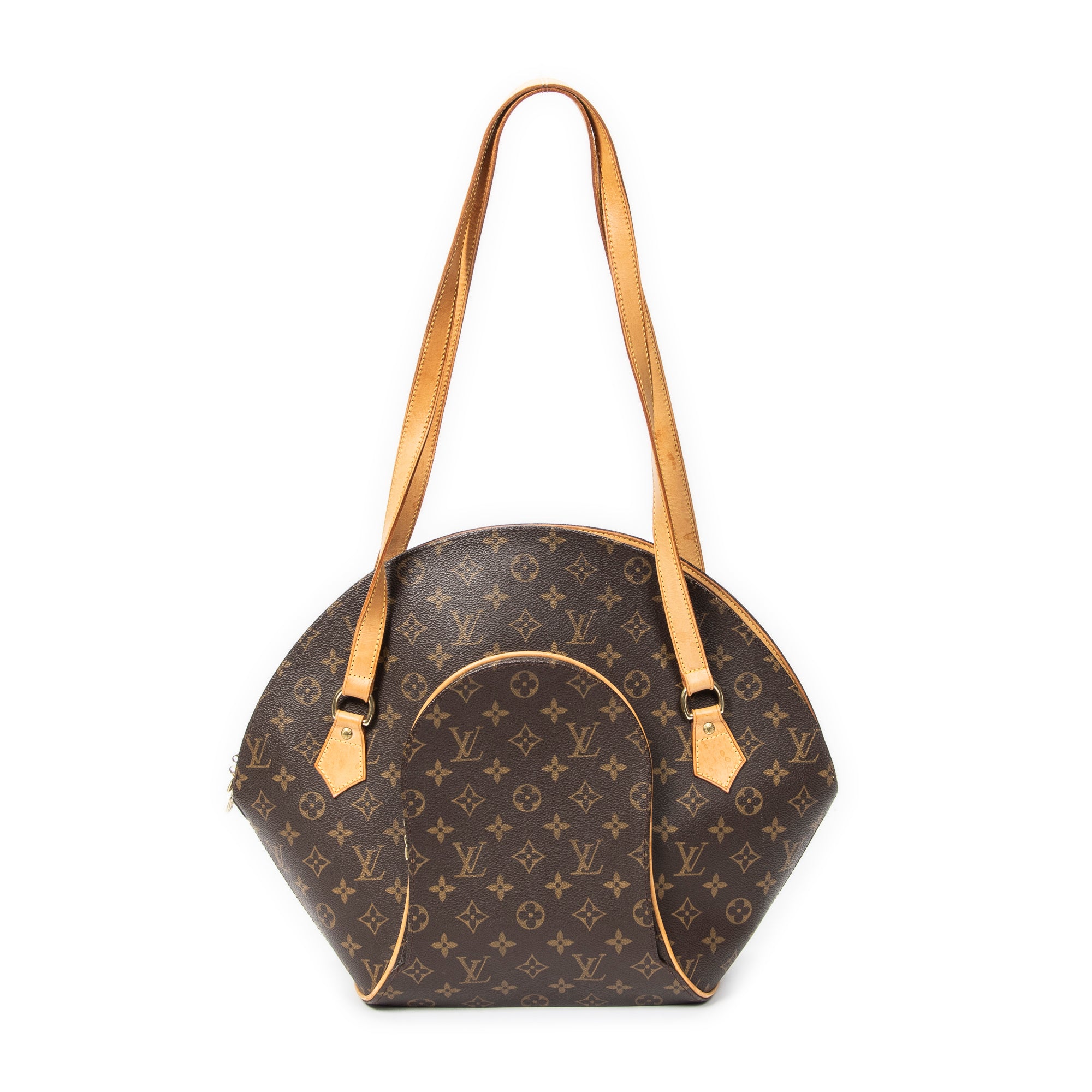 Sac à bandoulière Ellipse Shopping toile Monogram marron