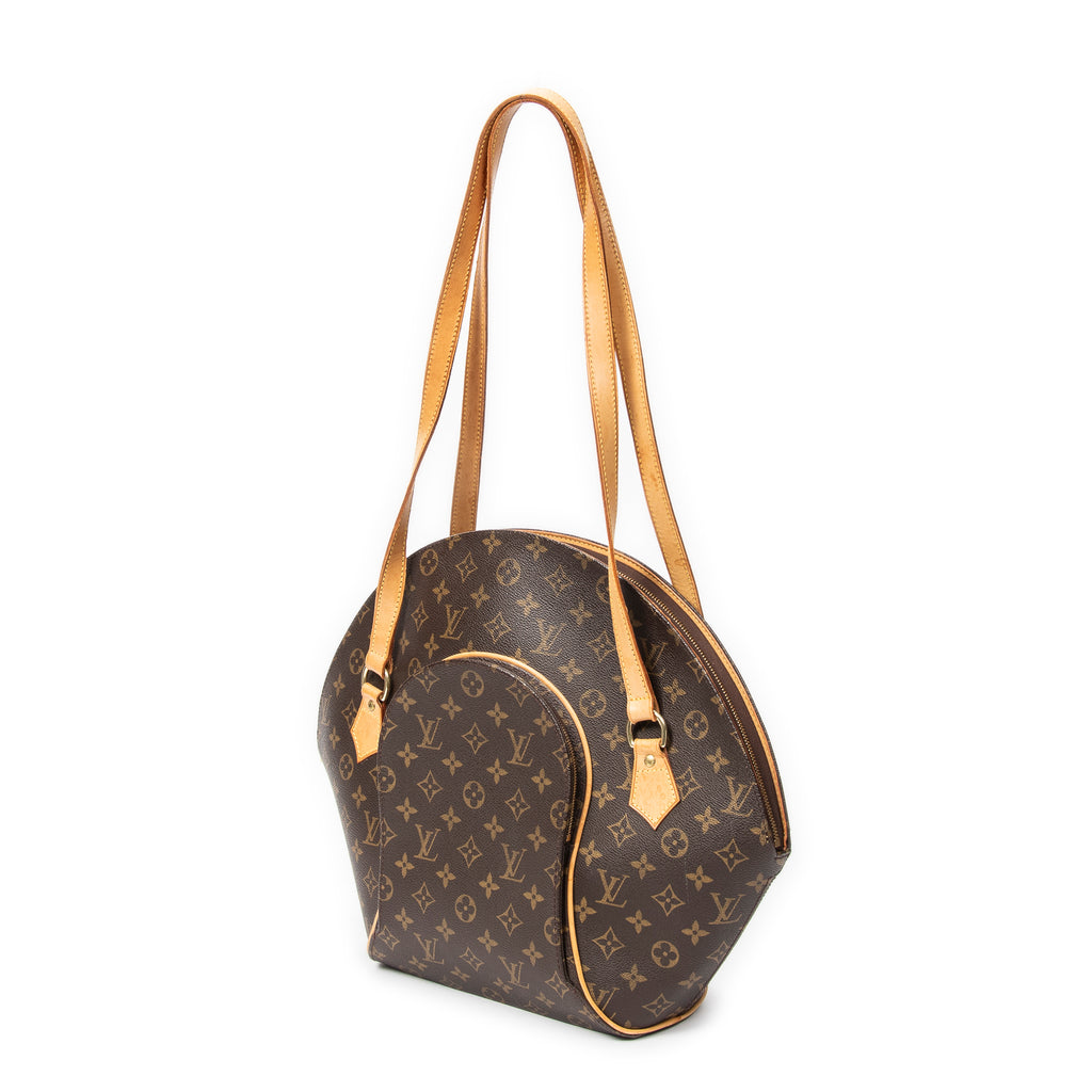 Sac à bandoulière Ellipse Shopping toile Monogram marron