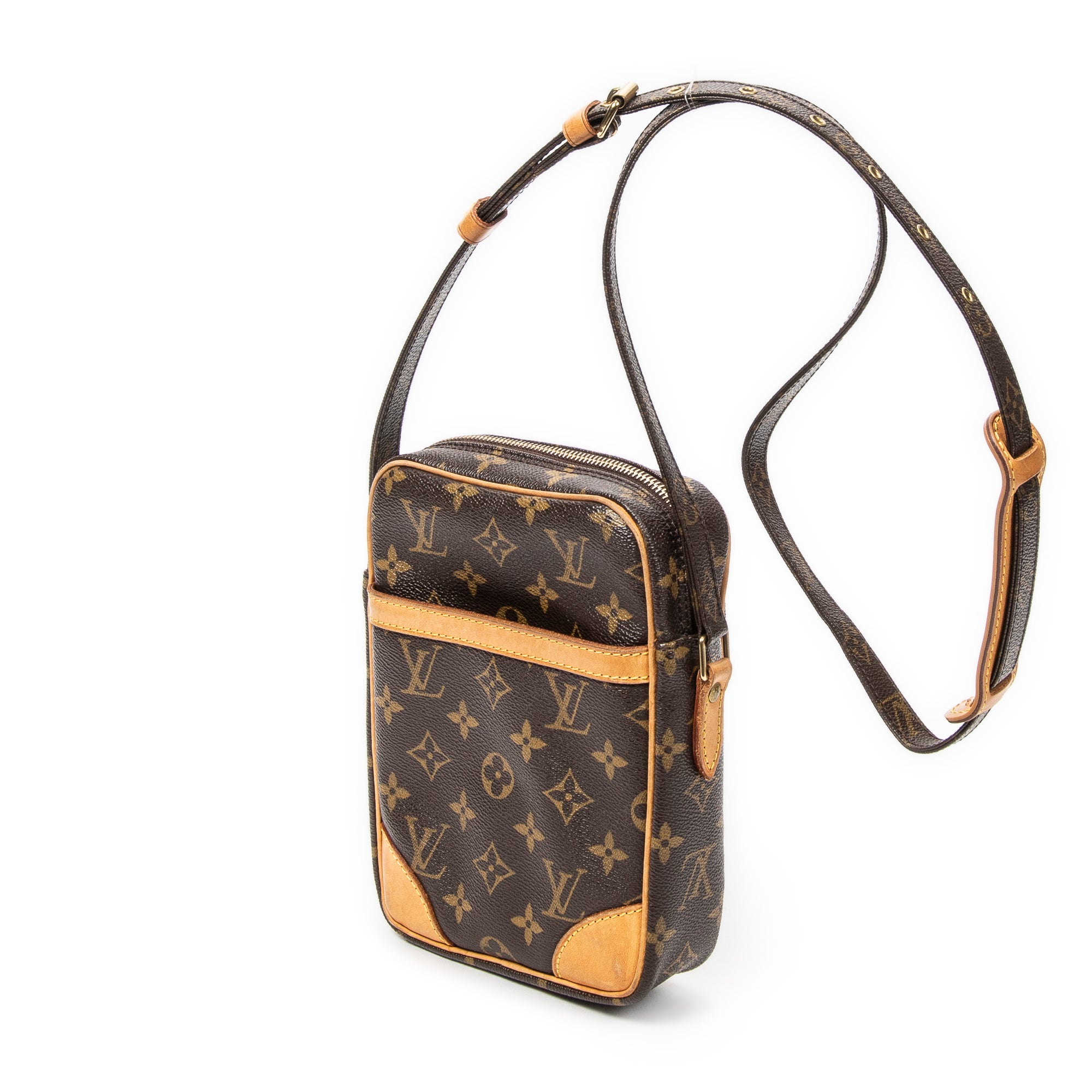 Shoulder Bag Danube Brown Monogram Canvas