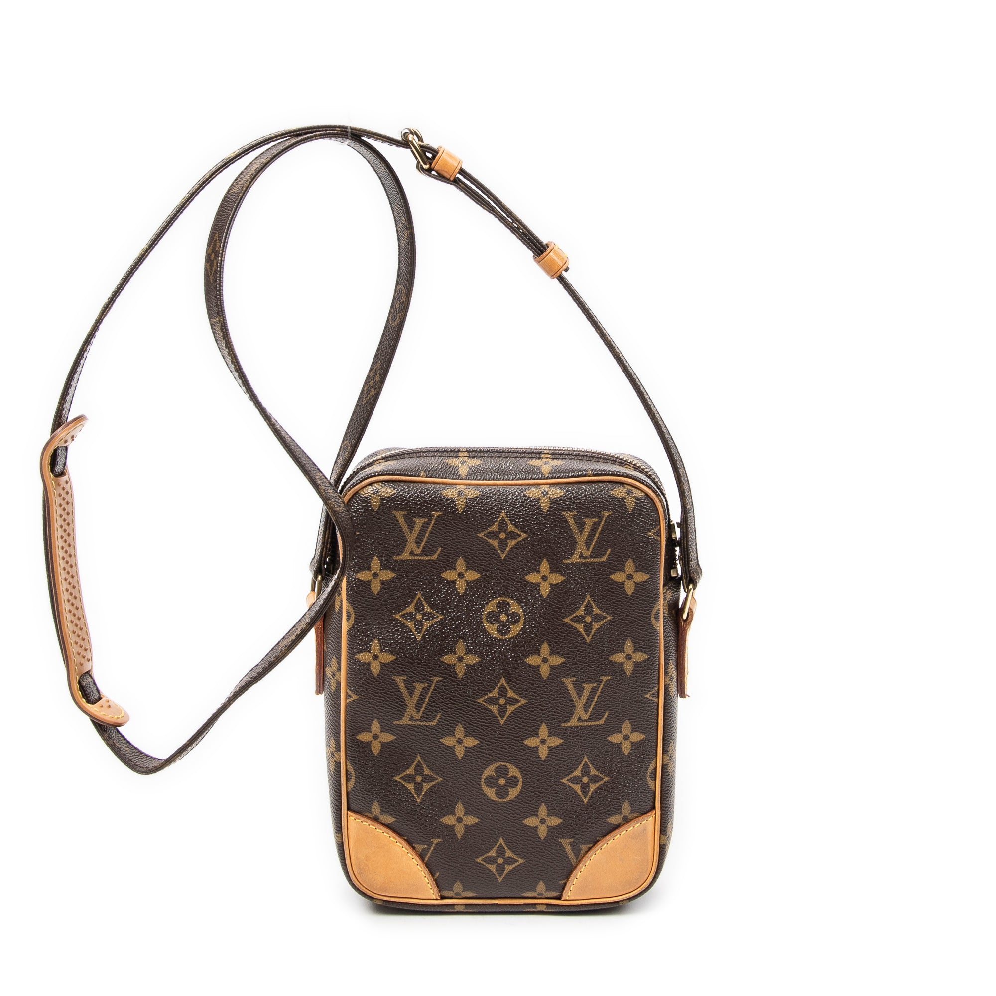 Shoulder Bag Danube Brown Monogram Canvas
