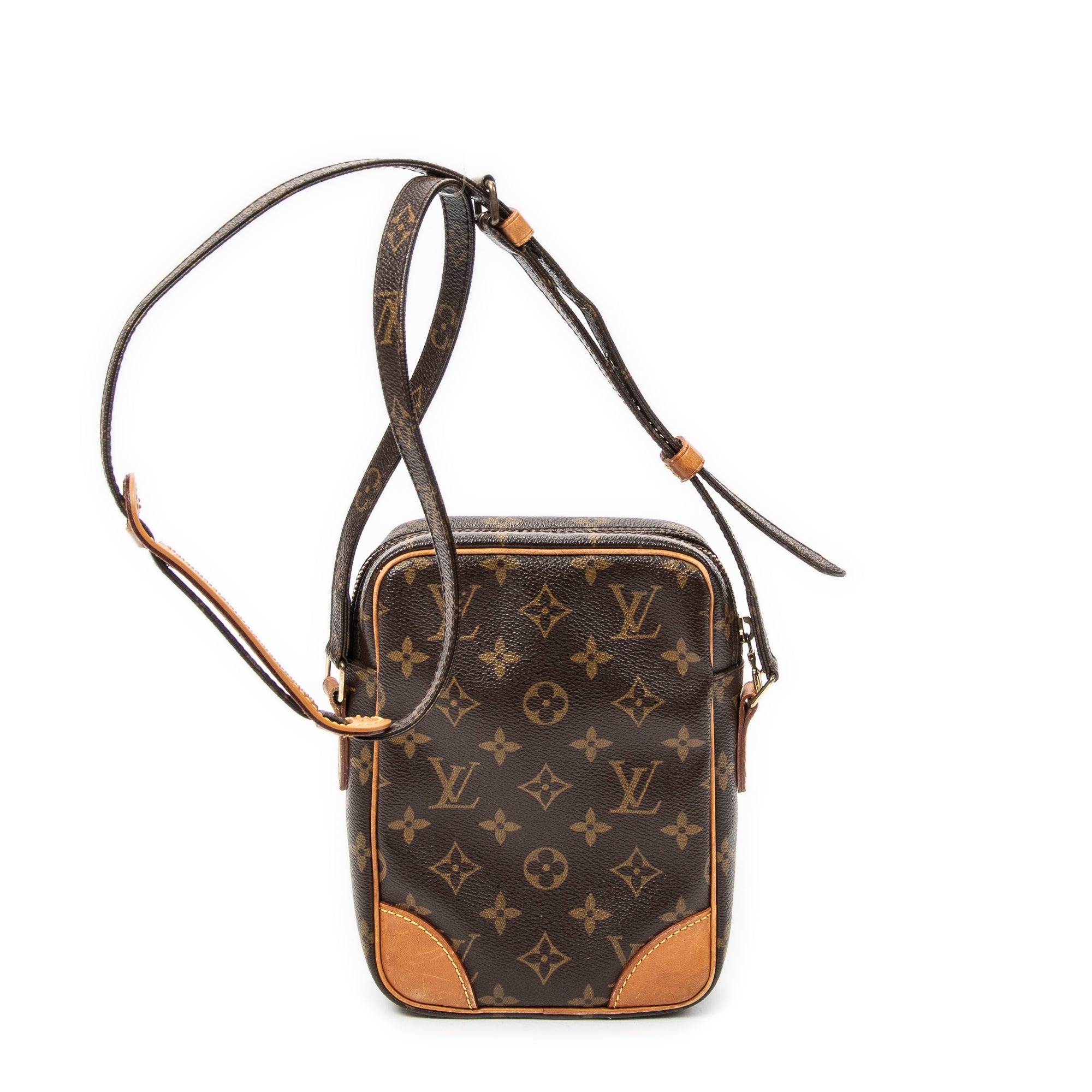 Shoulder Bag Danube Brown Monogram Canvas