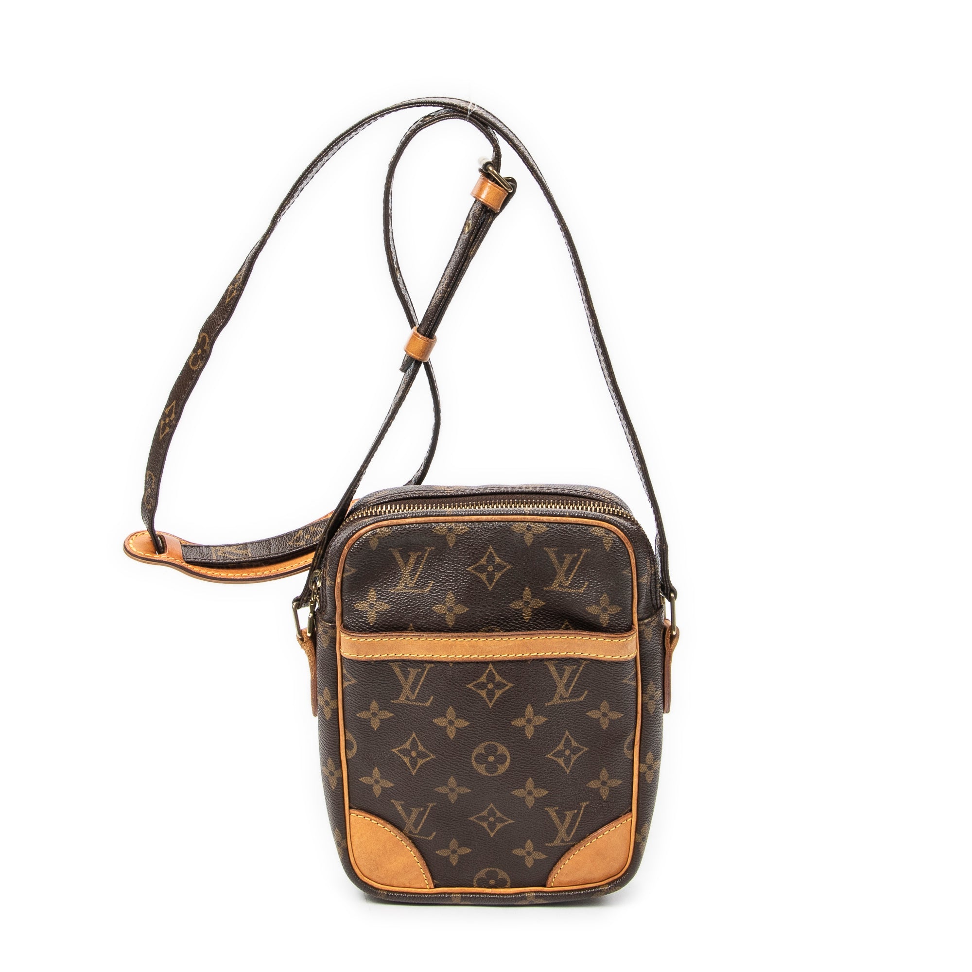 Shoulder Bag Danube Brown Monogram Canvas