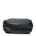 Shoulder Bag Large Elsie Satchel Black Grained Leather