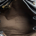 Shoulder Bag Large Elsie Satchel Black Grained Leather