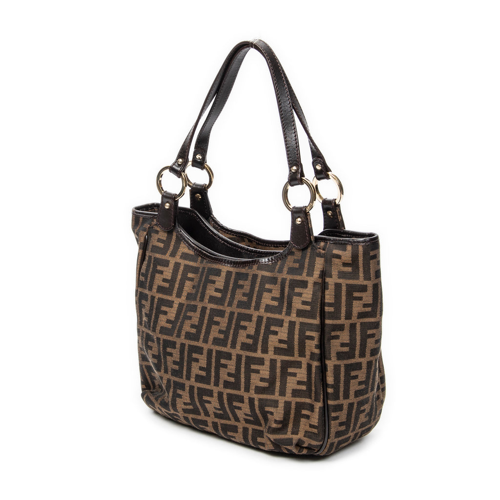 Fendi - Petit Sac Fourre-tout Chef - Fauve/Marron Foncé
