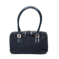 Bolso de Hombro Pequeño FF Boston Lona Azul Marino