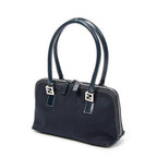 Bolso de Hombro Pequeño FF Boston Lona Azul Marino