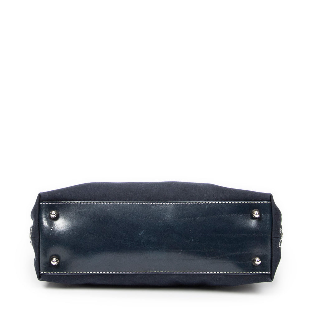 Bolso de Hombro Pequeño FF Boston Lona Azul Marino