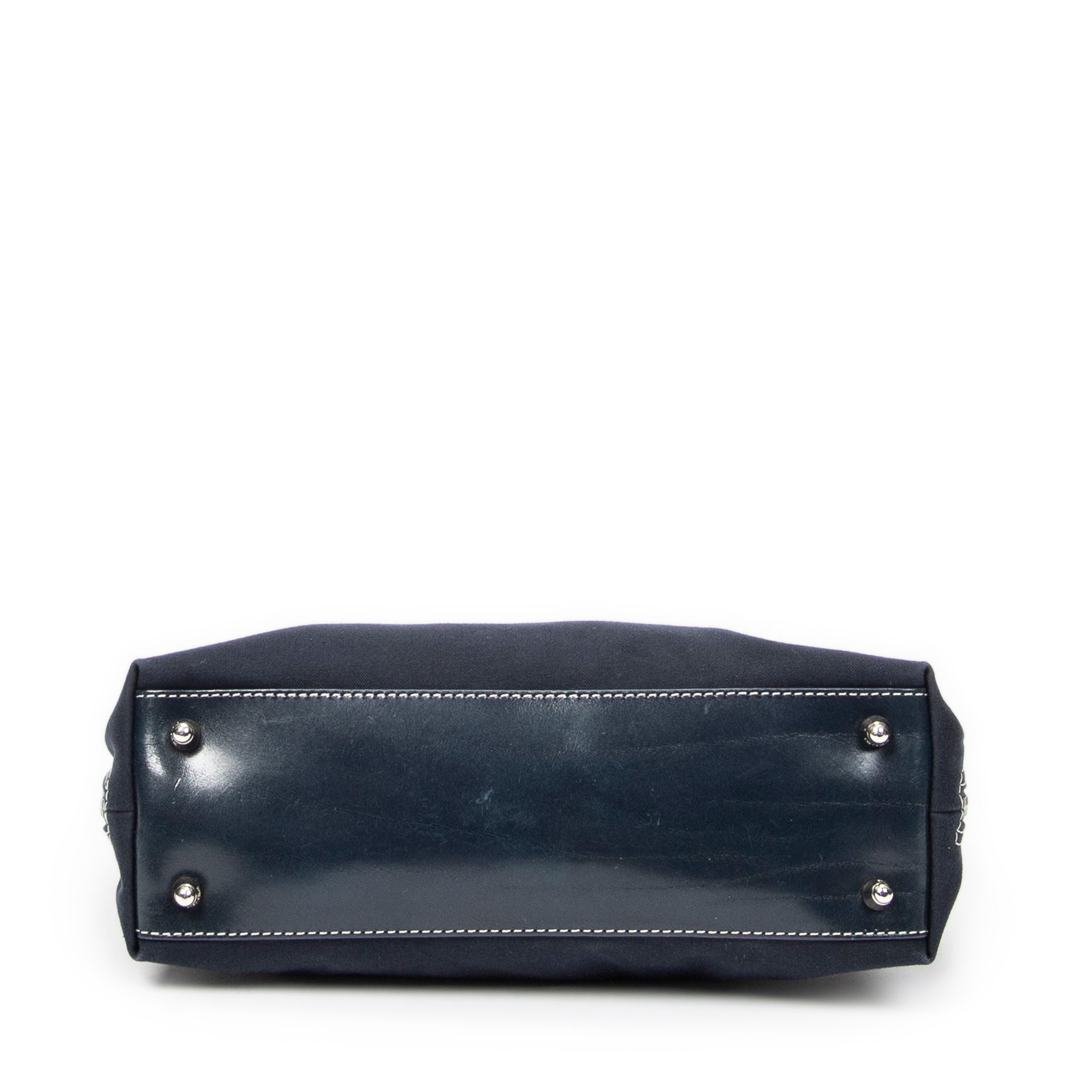 Bolso de Hombro Pequeño FF Boston Lona Azul Marino