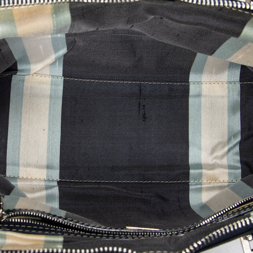 Bolso de Hombro Pequeño FF Boston Lona Azul Marino