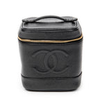Handbag CC Tall Vanity Case Black Caviar Leather