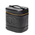 Handbag CC Tall Vanity Case Black Caviar Leather