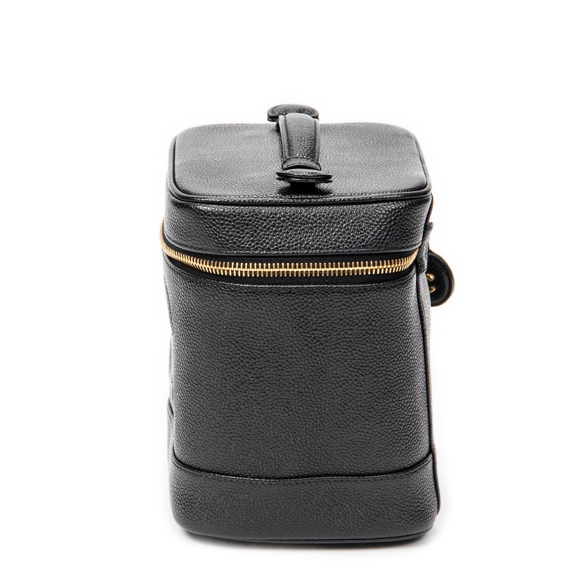 Handbag CC Tall Vanity Case Black Caviar Leather