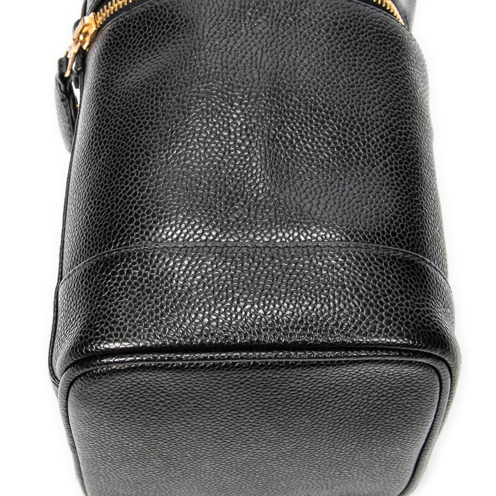 Handbag CC Tall Vanity Case Black Caviar Leather