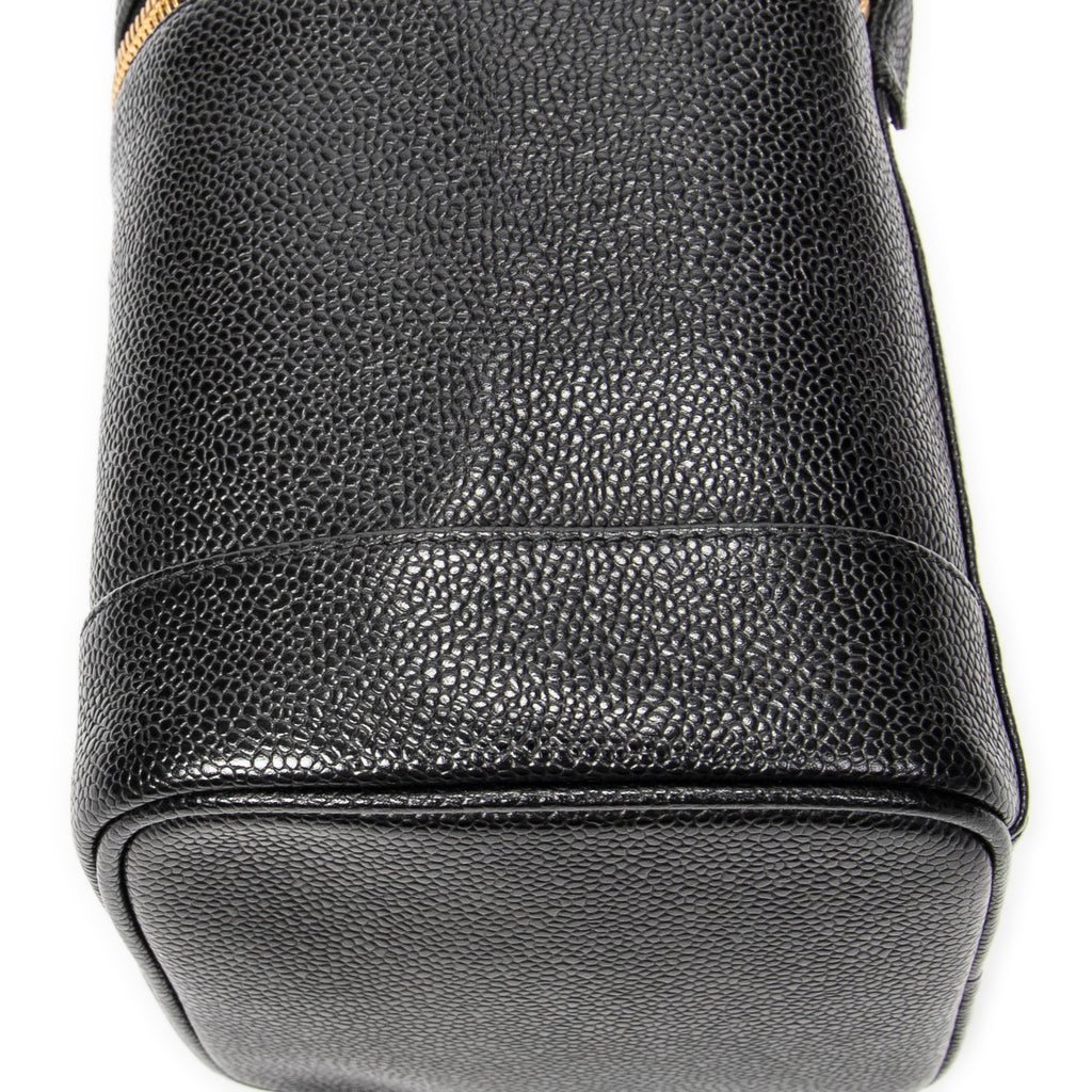Handbag CC Tall Vanity Case Black Caviar Leather