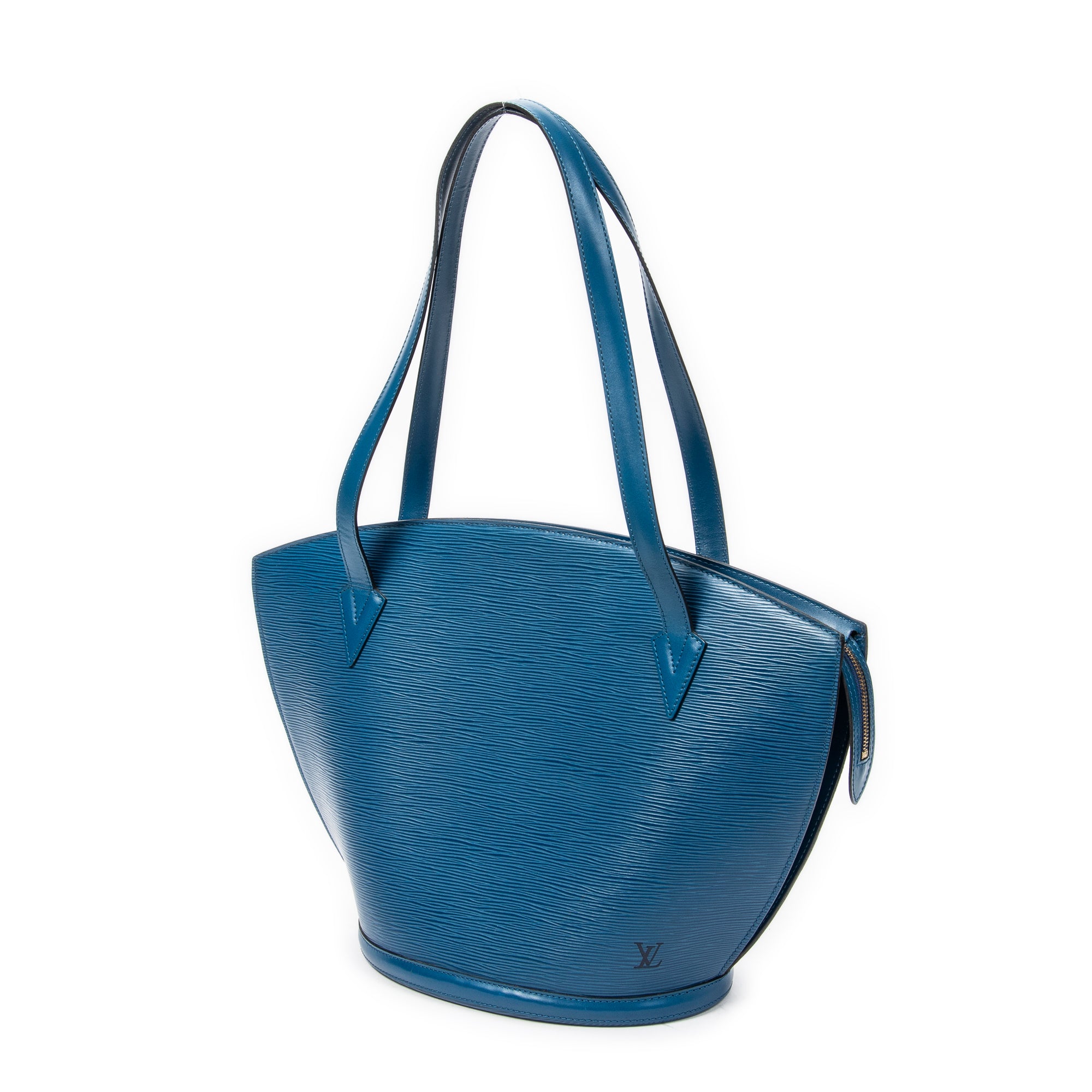 Bolso de hombro St-Jacques Shopping GM Epi azul