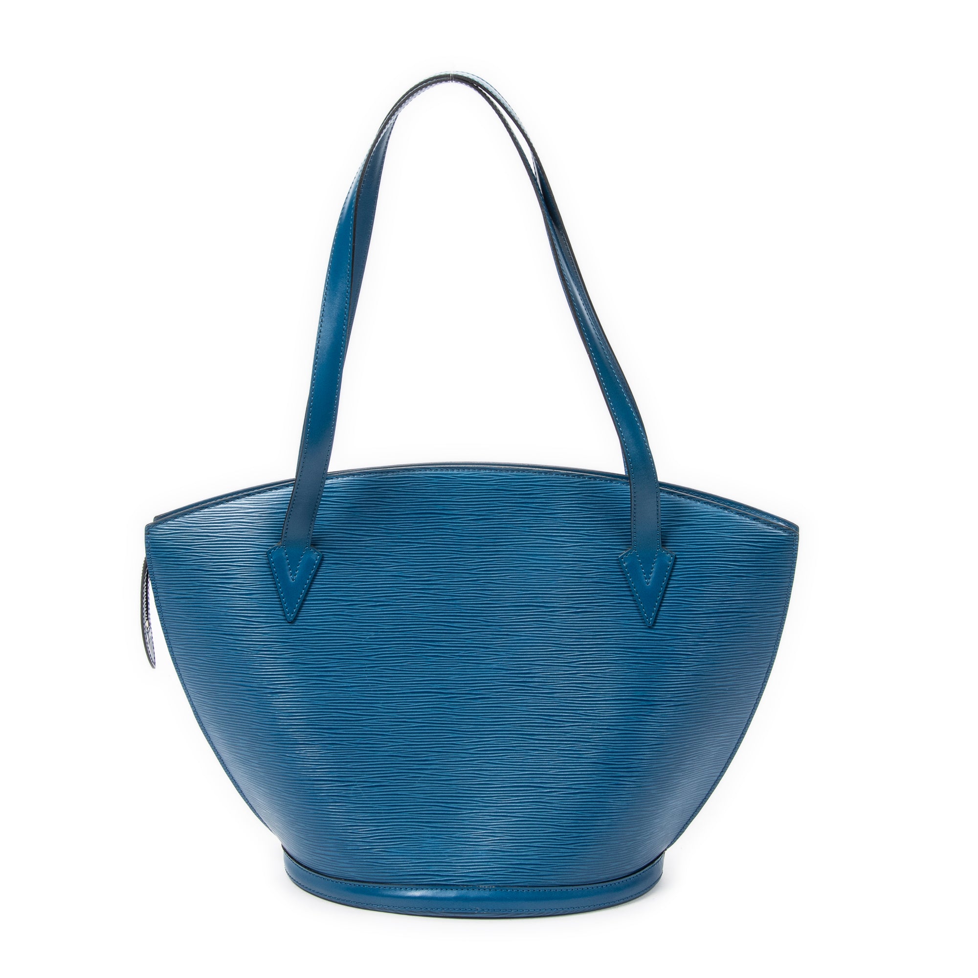 Bolso de hombro St-Jacques Shopping GM Epi azul