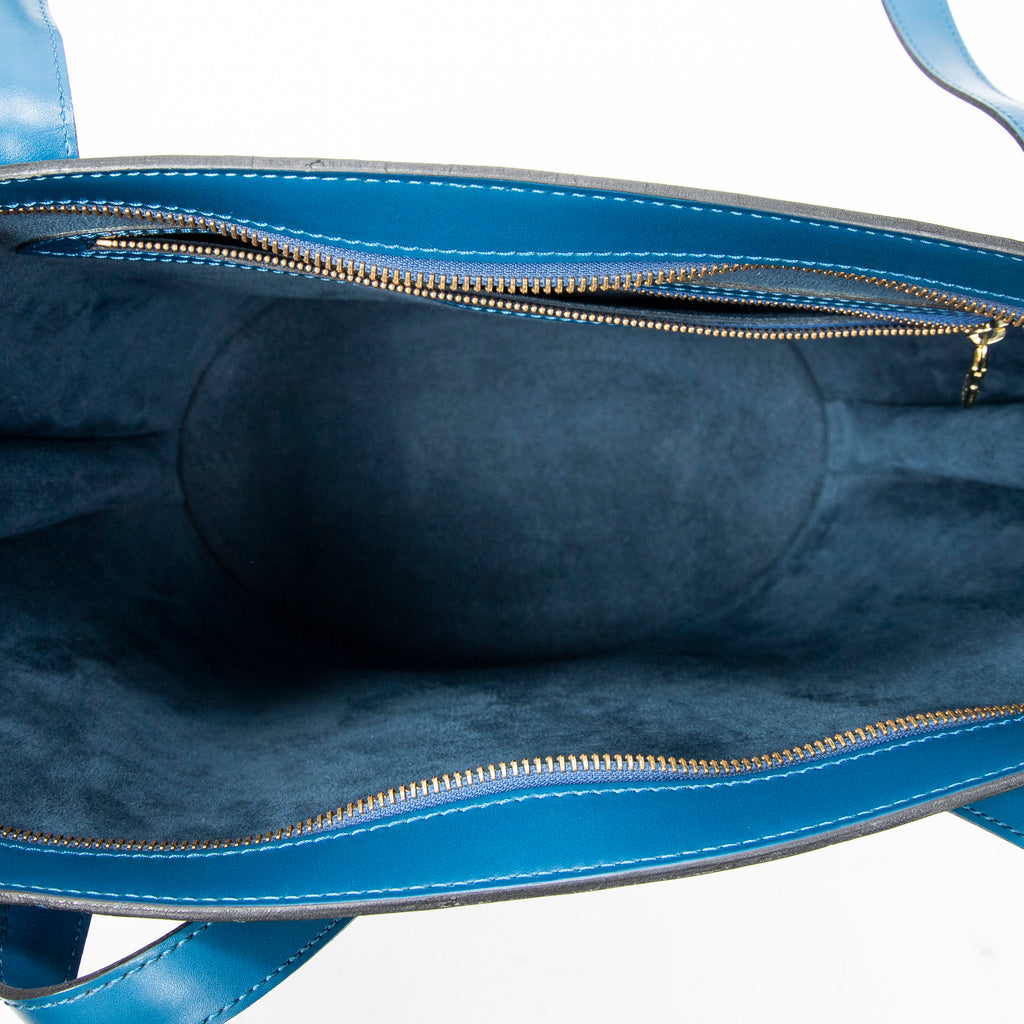 Bolso de hombro St-Jacques Shopping GM Epi azul