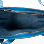 Bolso de hombro St-Jacques Shopping GM Epi azul