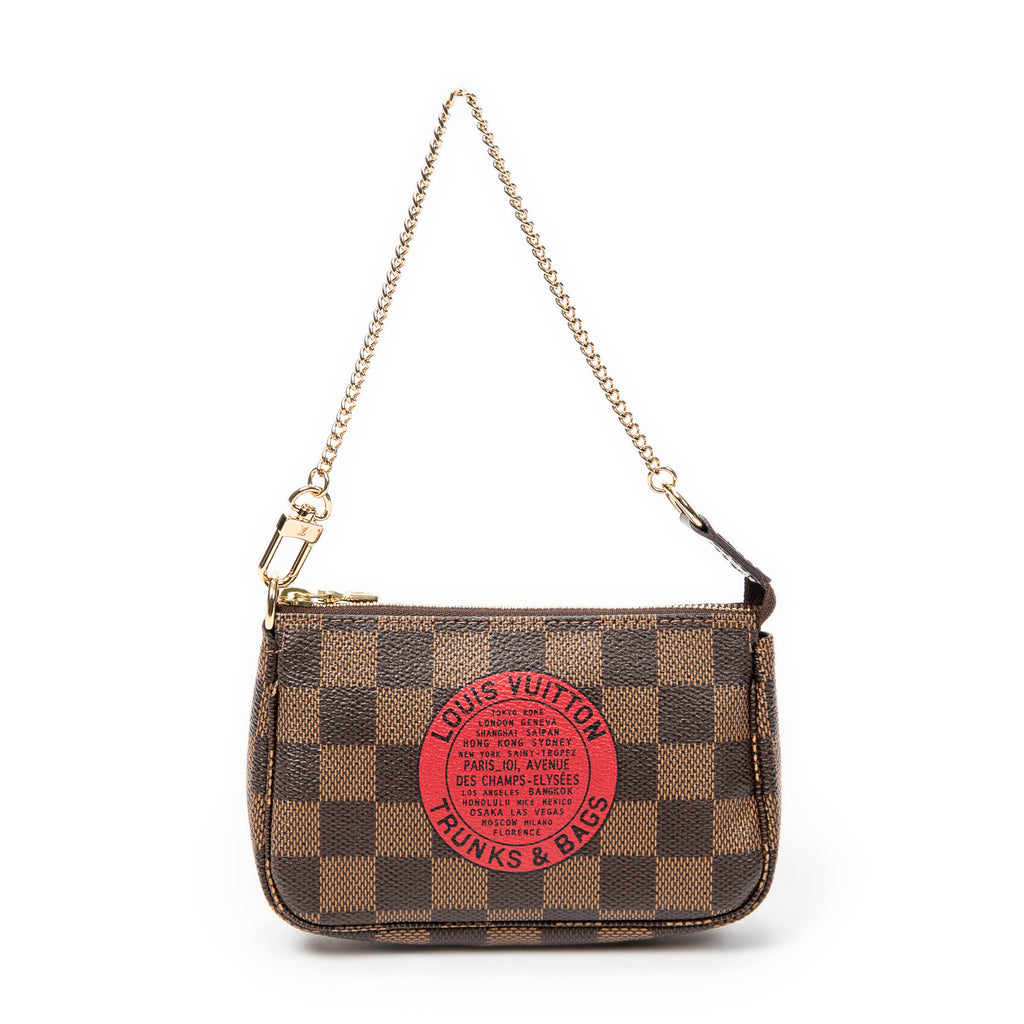 Pouch Mini Pochette Accessoires Brown Damier Ebene Complice
