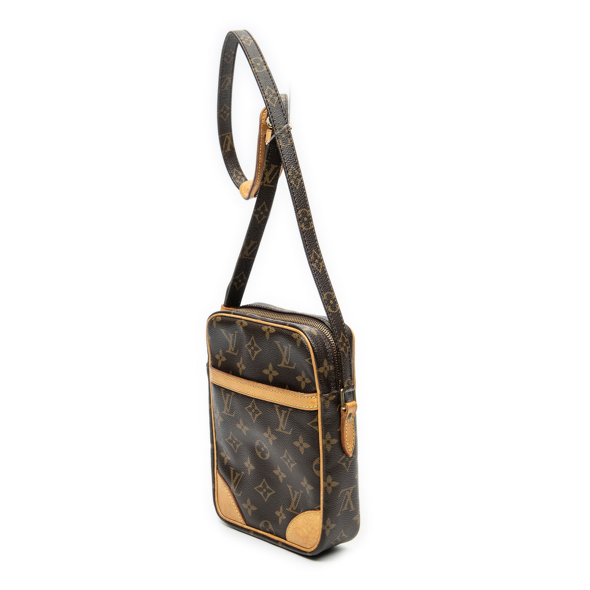 Shoulder Bag Danube Brown Monogram Canvas