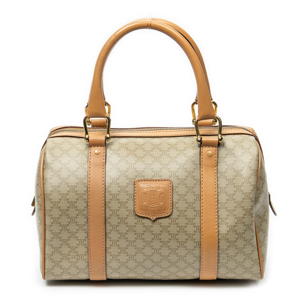 Bolso de mano Mini Boston Lona Revestida Macadam Beige