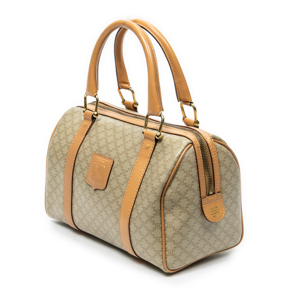 Bolso de mano Mini Boston Lona Revestida Macadam Beige