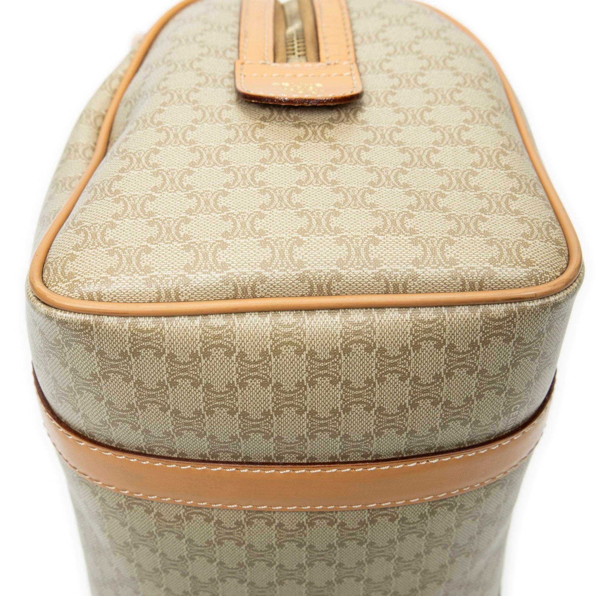 Bolso de mano Mini Boston Lona Revestida Macadam Beige